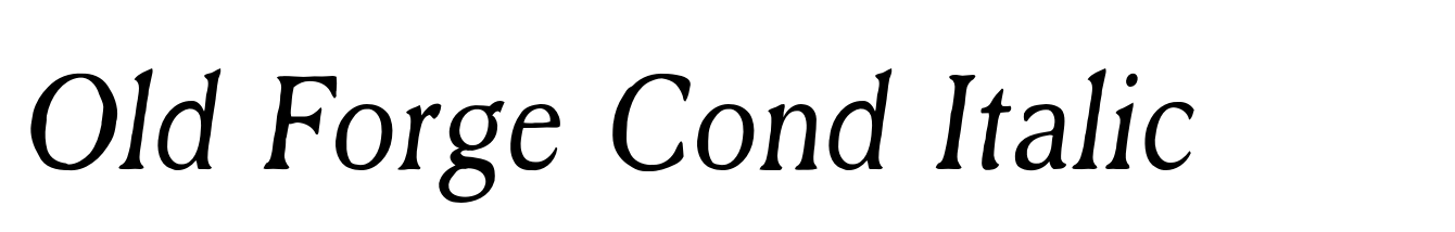 Old Forge Cond Italic